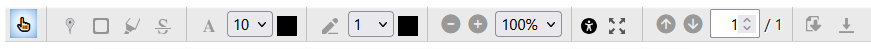Screenshot: Toolbar