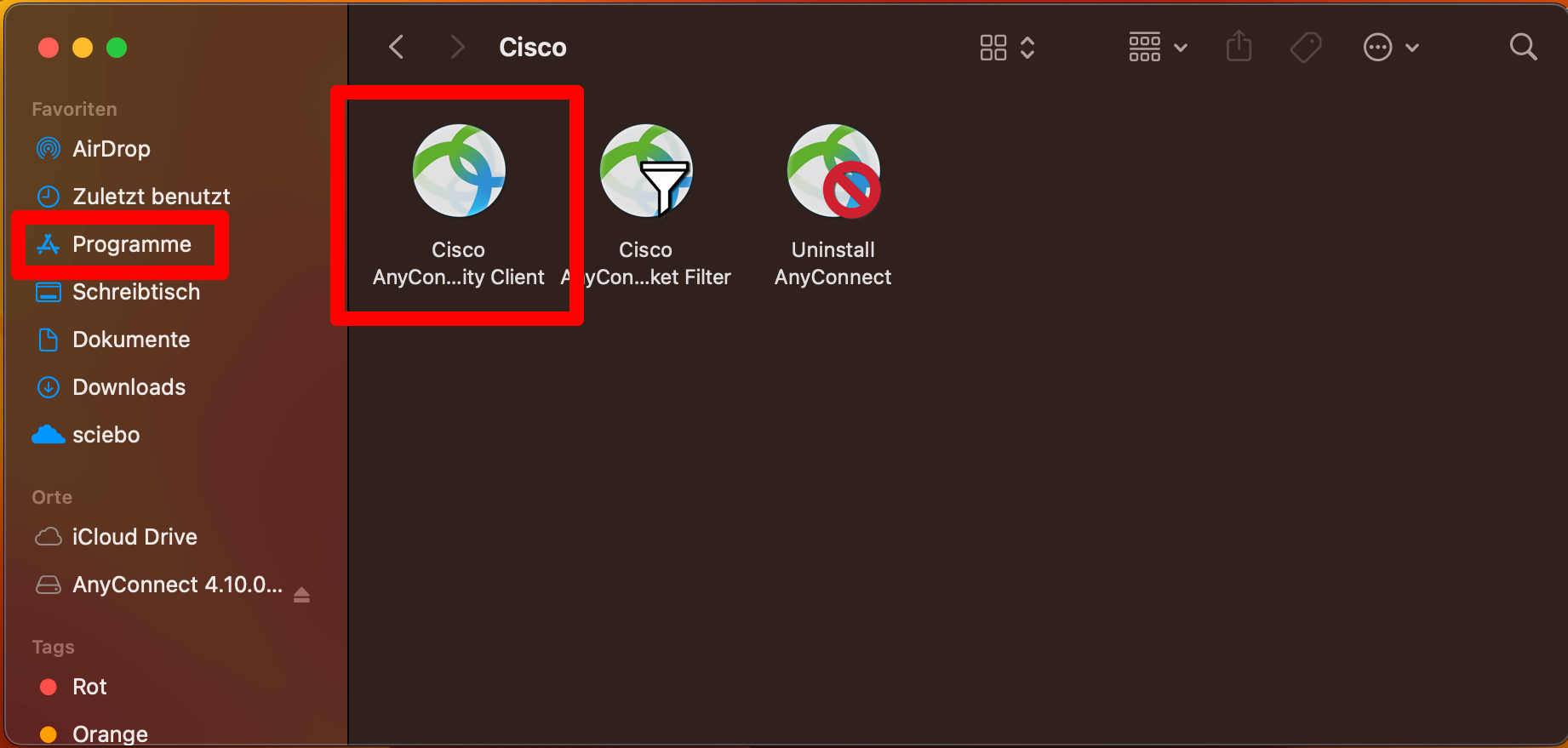 Anyconnect ausführen Anyconnect ausführen