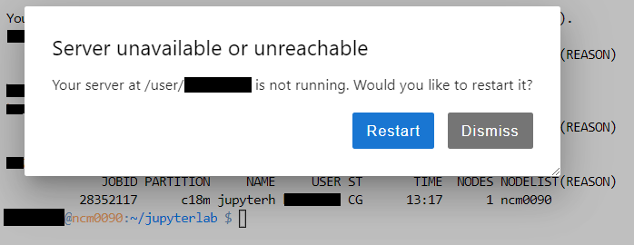 Restarting a server Restarting a server