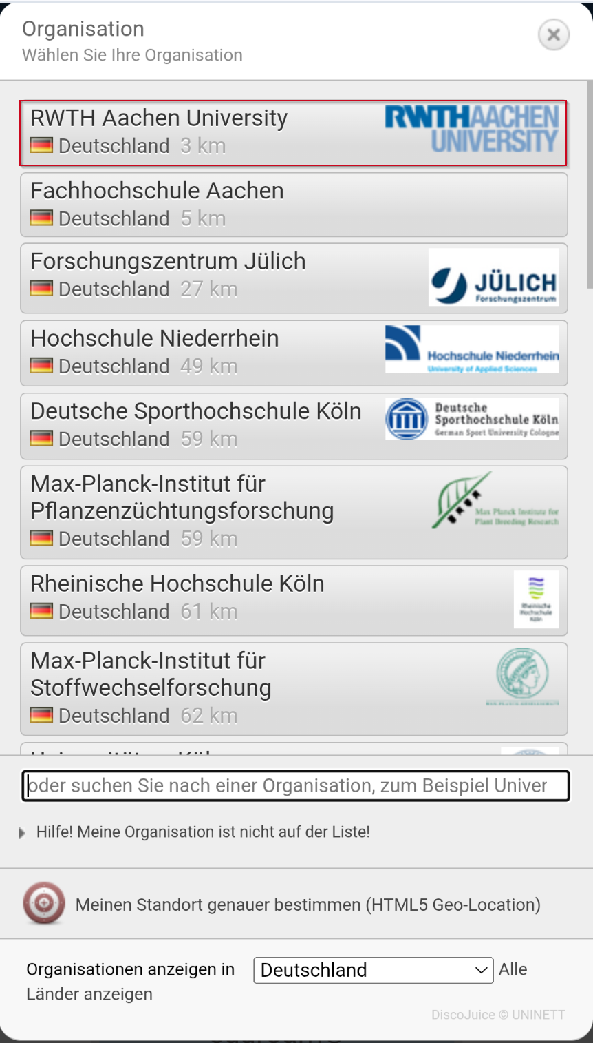 Organisationen
