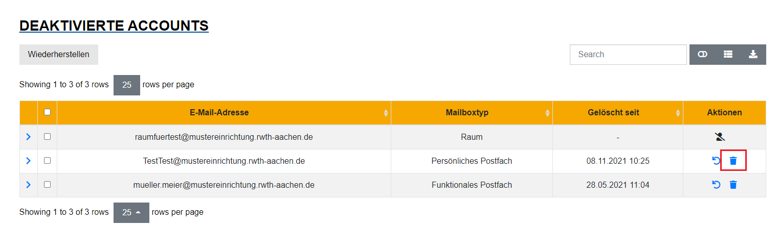 Account löschen Account löschen