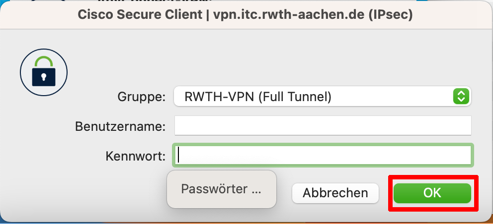 VPN Anmeldung VPN Anmeldung