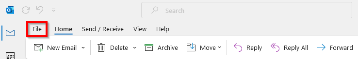 Click on File