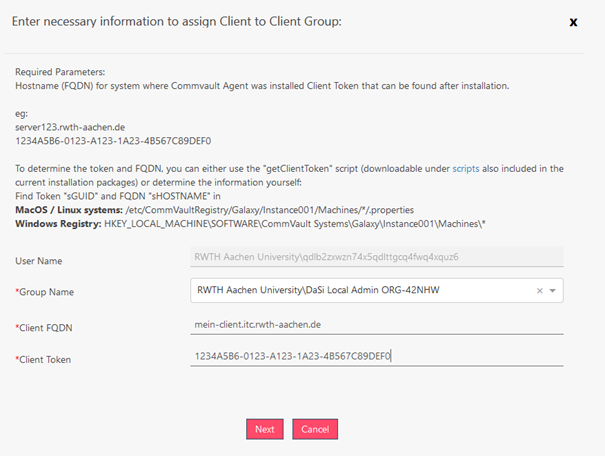 CV - Assign Client to Group