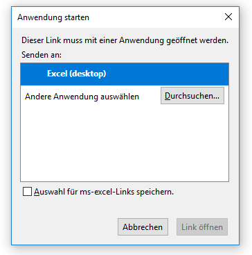 Startup of local Excel application