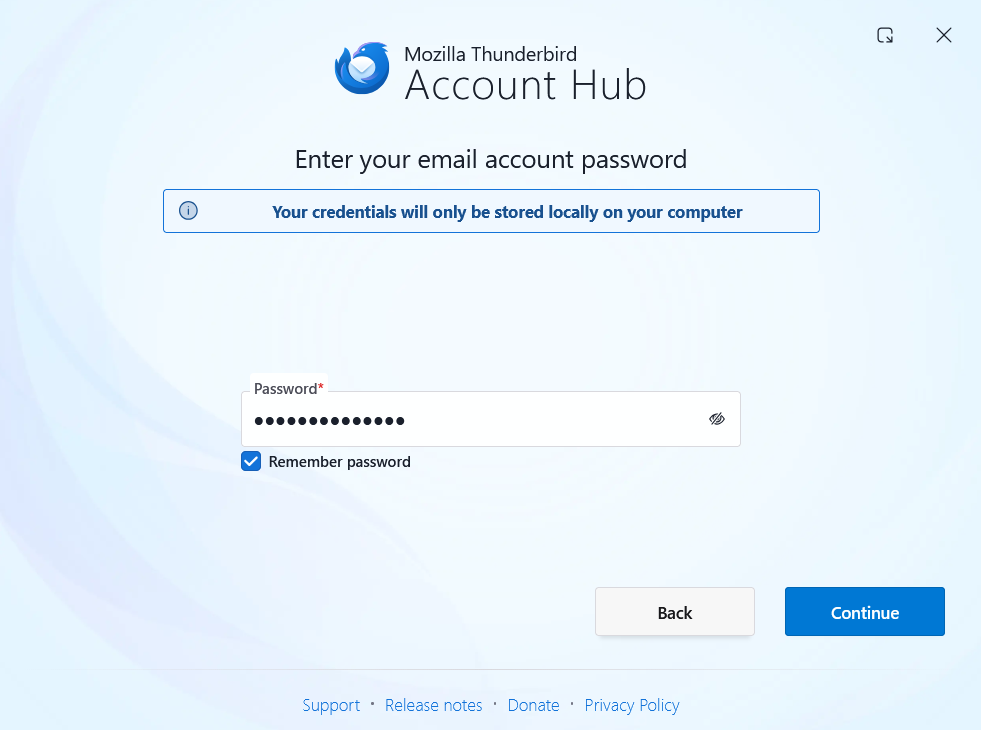  Enter Password
