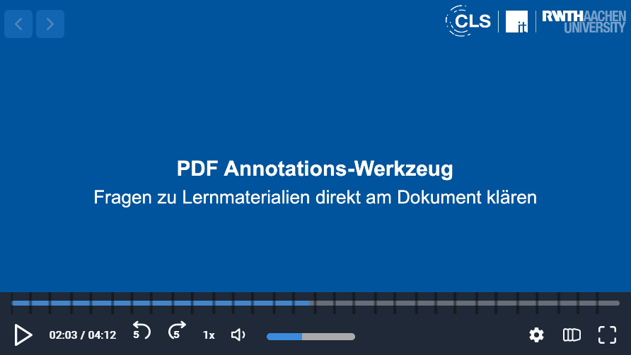 Video embedded from RWTH streaming server