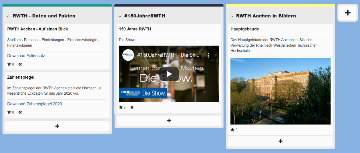 Beispielboard Screenshot: Beispielboard