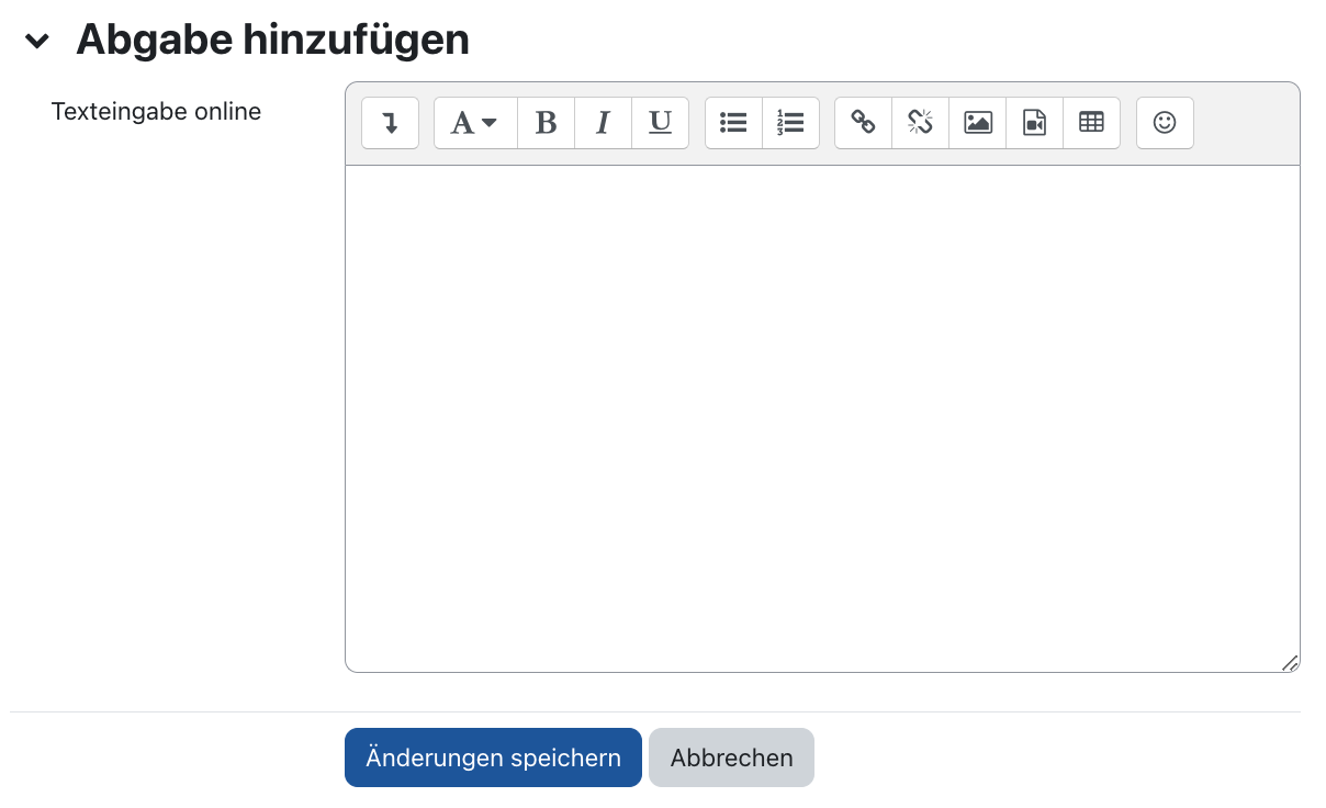 Texteingabe online hinzufügen Texteingabe online hinzufügen