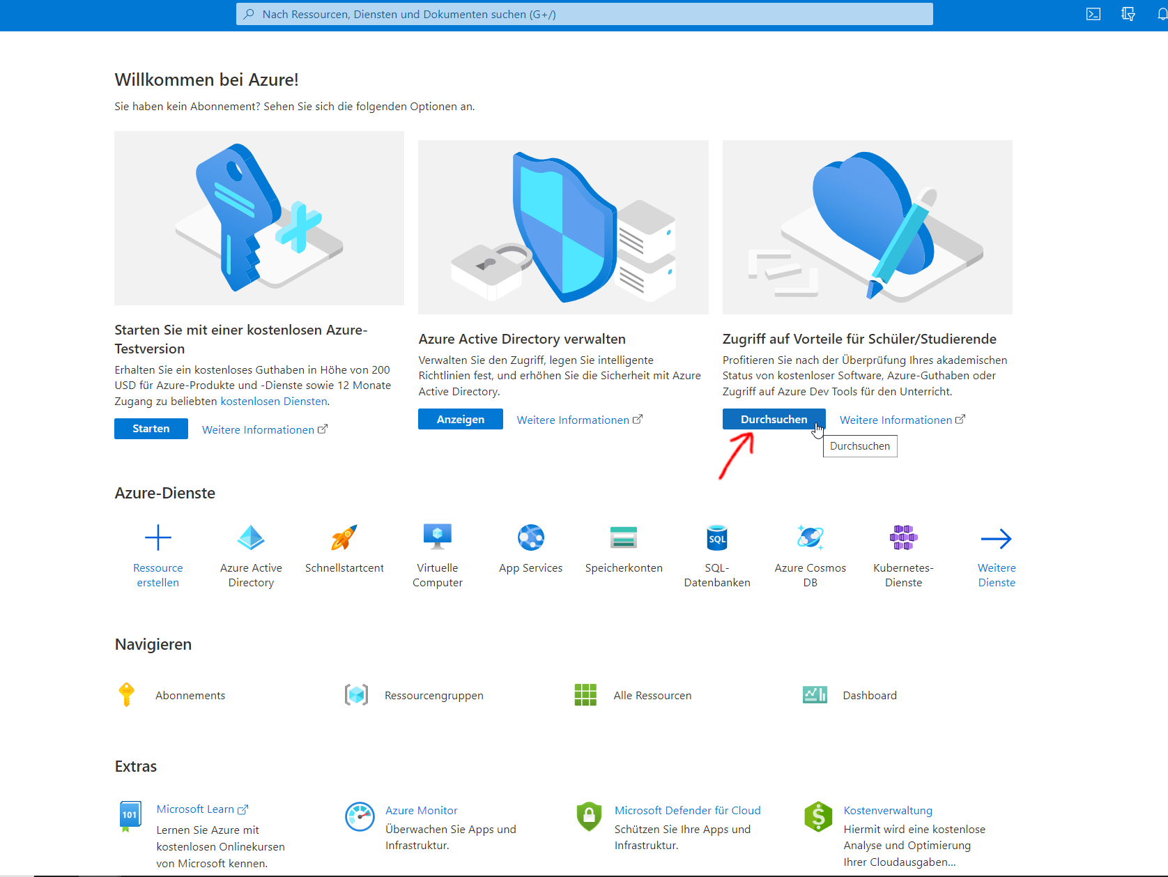 Bild zum Klick-Weg: Durchsuchen auswählen Bild zum Klick-Weg: Durchsuchen auswählen