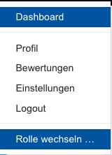 Rolle wechseln Menü Menü Rolle wechseln