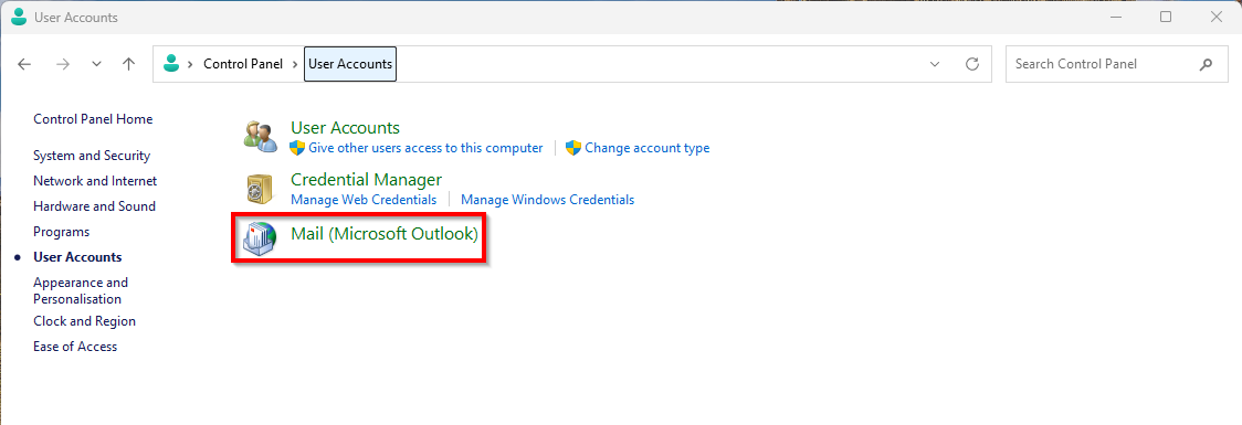 Mail (Microsoft Outlook)