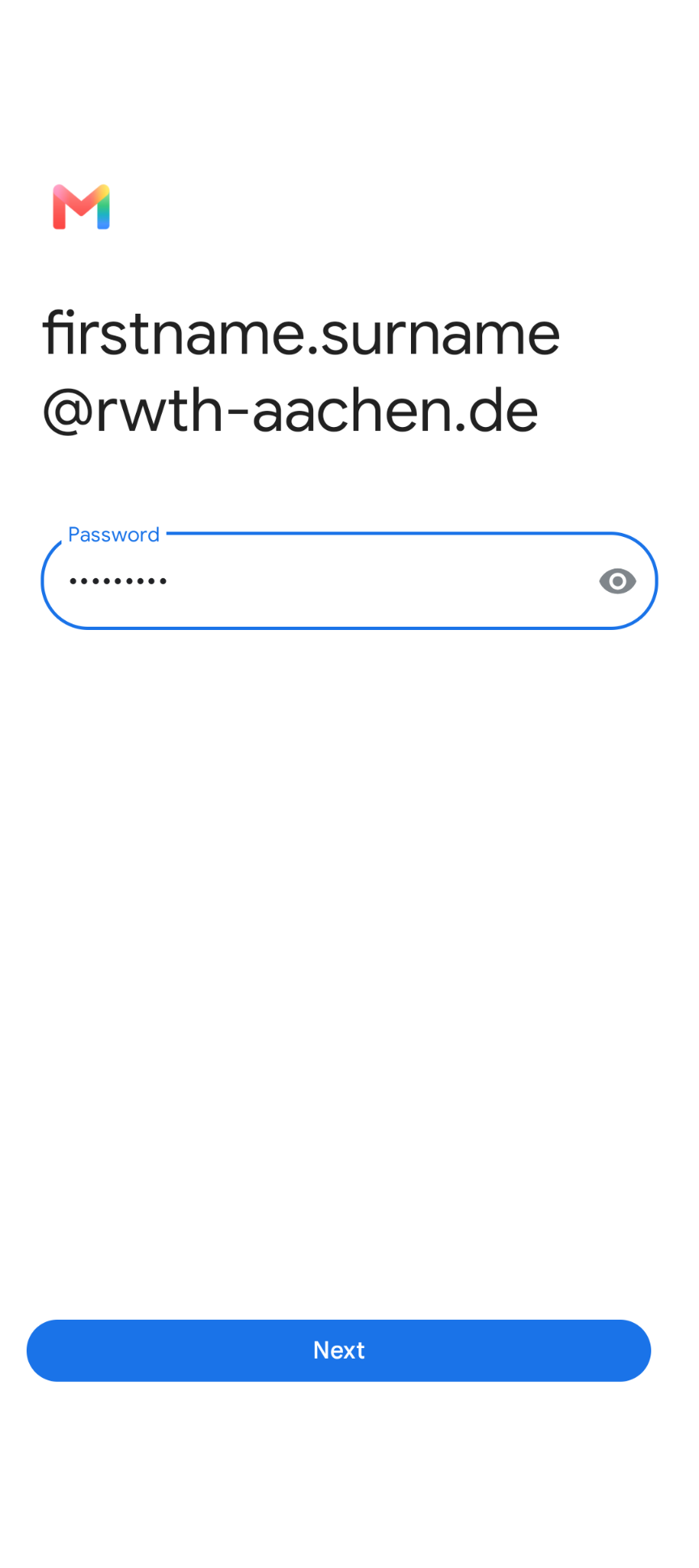 Enter password
