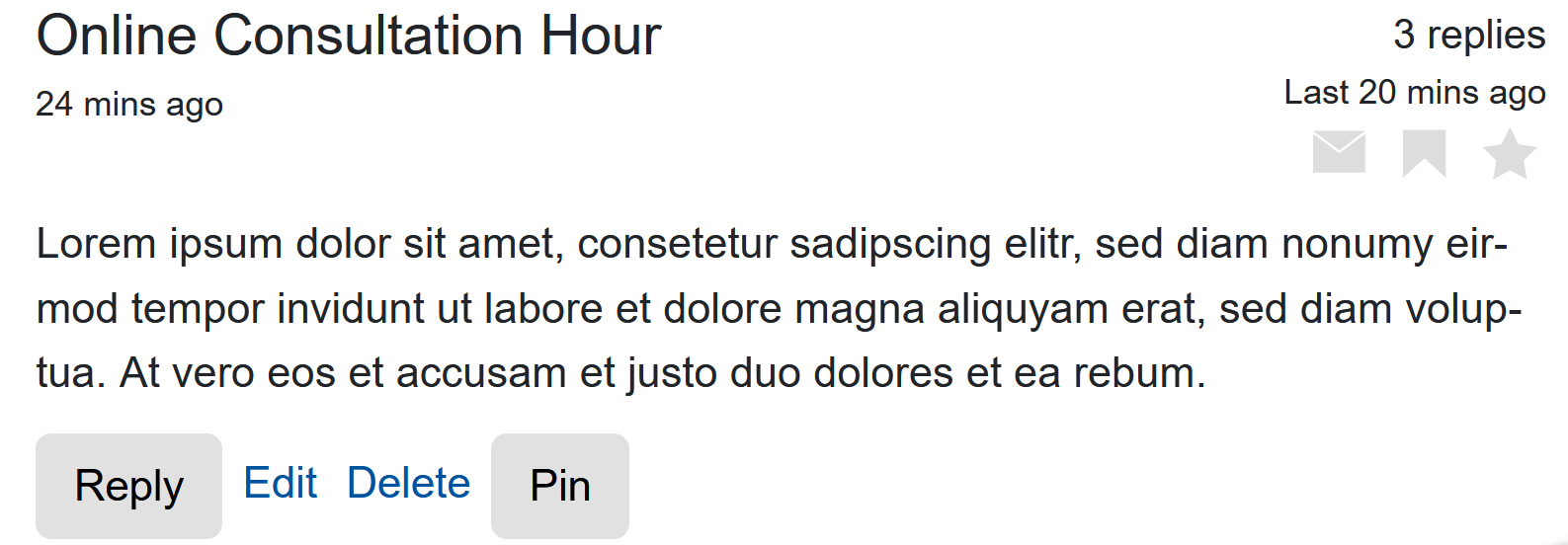 Post with option to pin Screenshot Post with option to pin