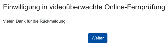 Screenshot: Abschließende Nachricht im Feedback nach der Beantwortung