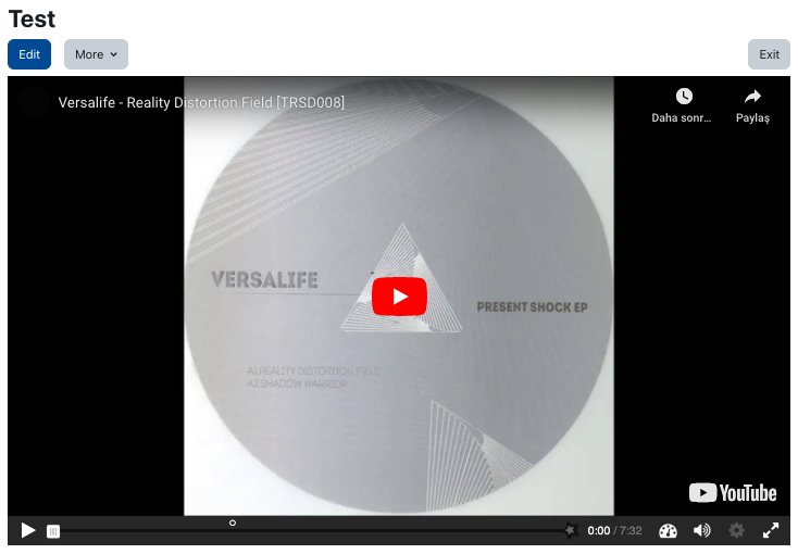 Overview of a H5P content Overview of a H5P content