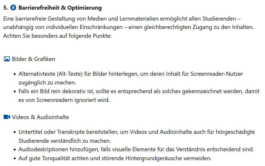 Screenshot: Text mit der Überschrift