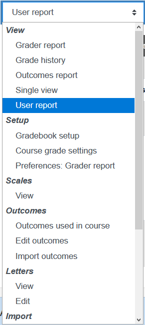 Participant overview selection Screenshot Participant overview selection
