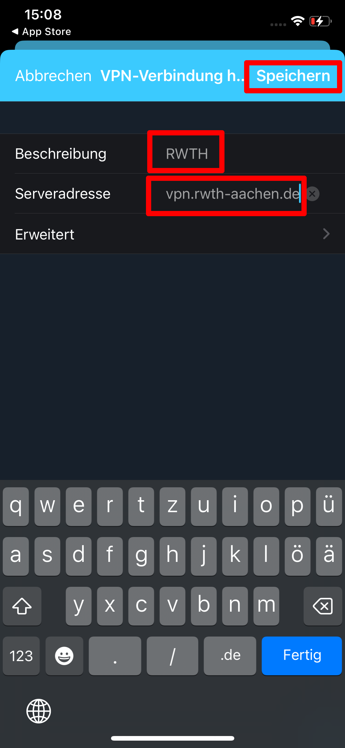 Verbindung erstellen Verbindung erstellen