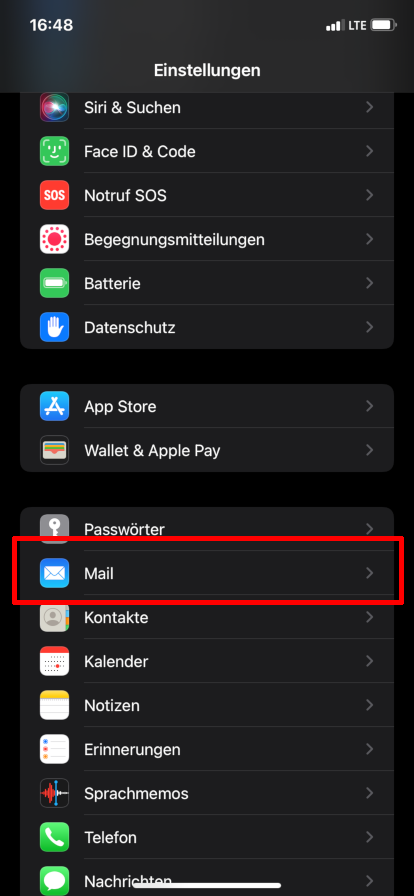 Mail auswählen Mail auswählen