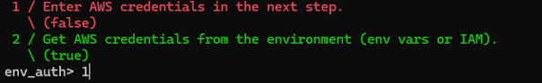 Rclone command console