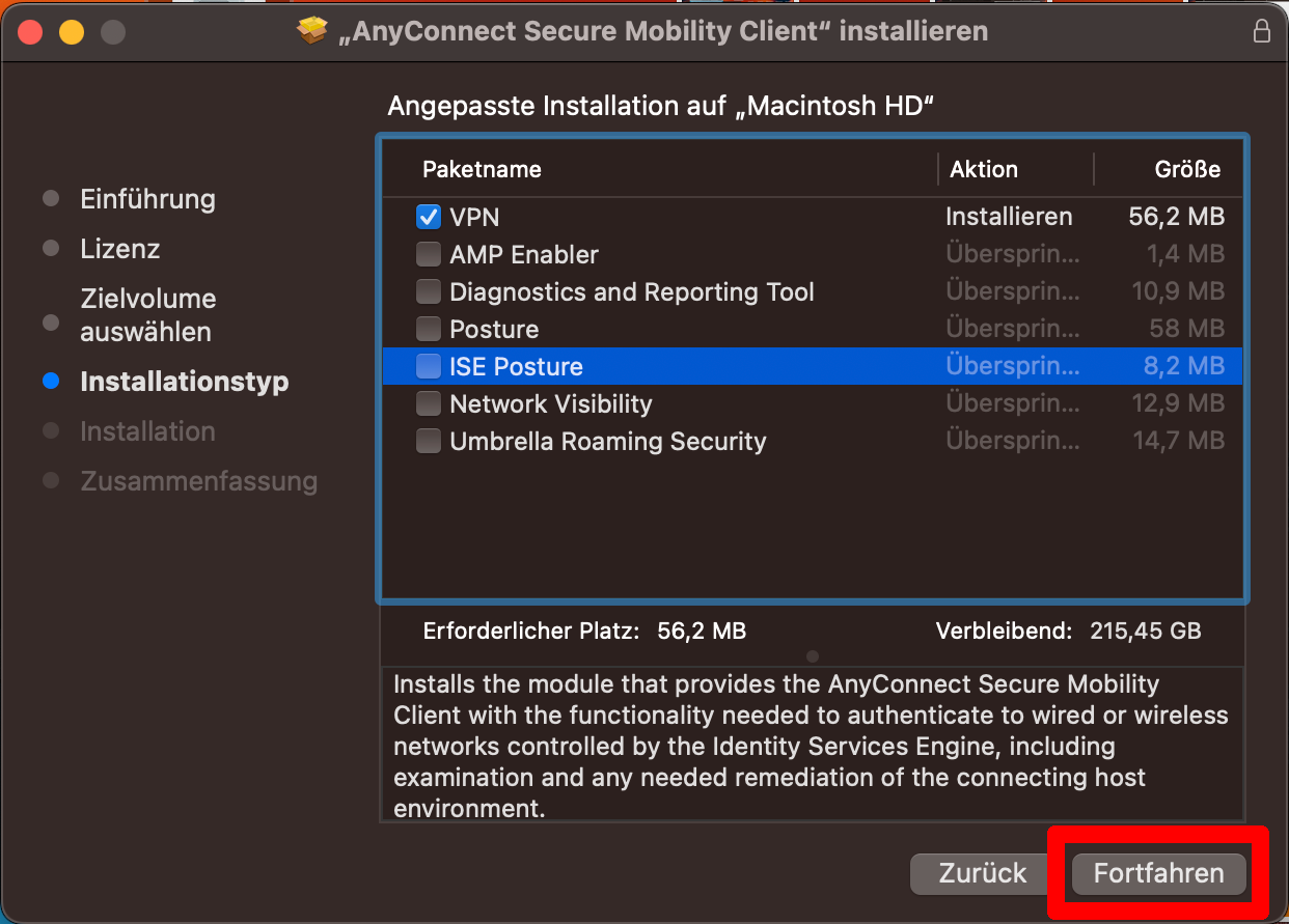 Installationstyp auswählen Installationstyp auswählen
