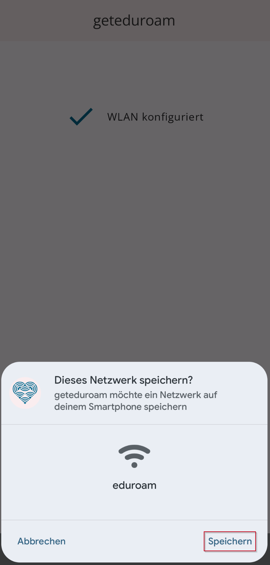 Netzwerk speichern