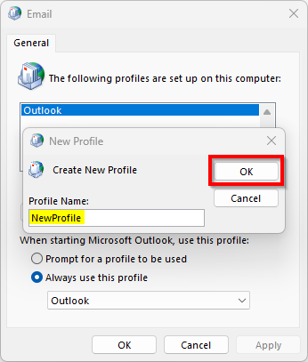 Profile name
