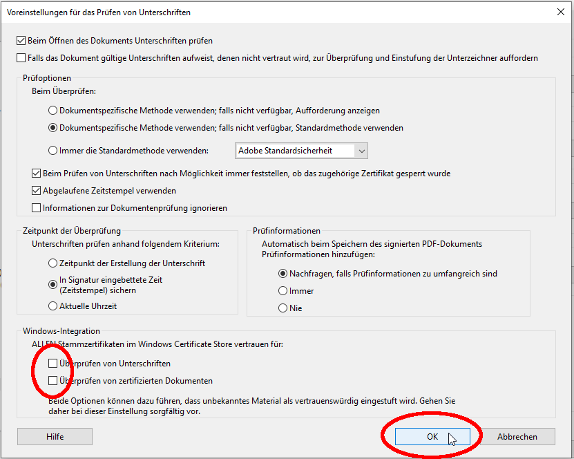 Windows-Integration deaktivieren Windows-Integration deaktivieren