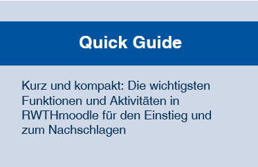 Schaltfläche mit Link zum Quick Guide und folgendem Text: