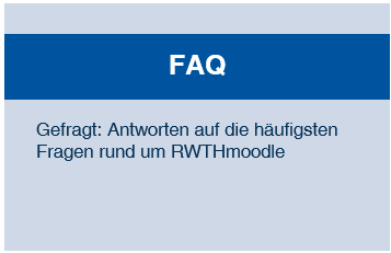 Schaltfläche mit Link zur FAQ und folgendem Text: