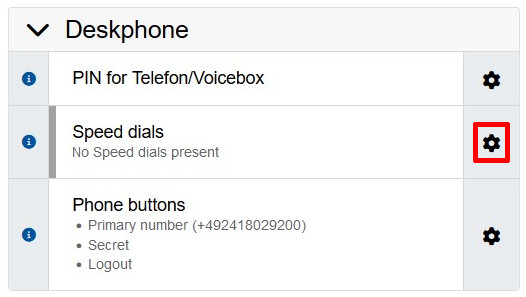 Activating speed dials Activating speed dials