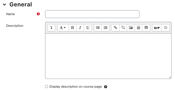 Board general settings Board general settings