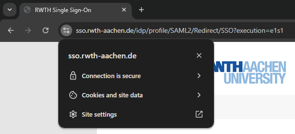 Connection is secure