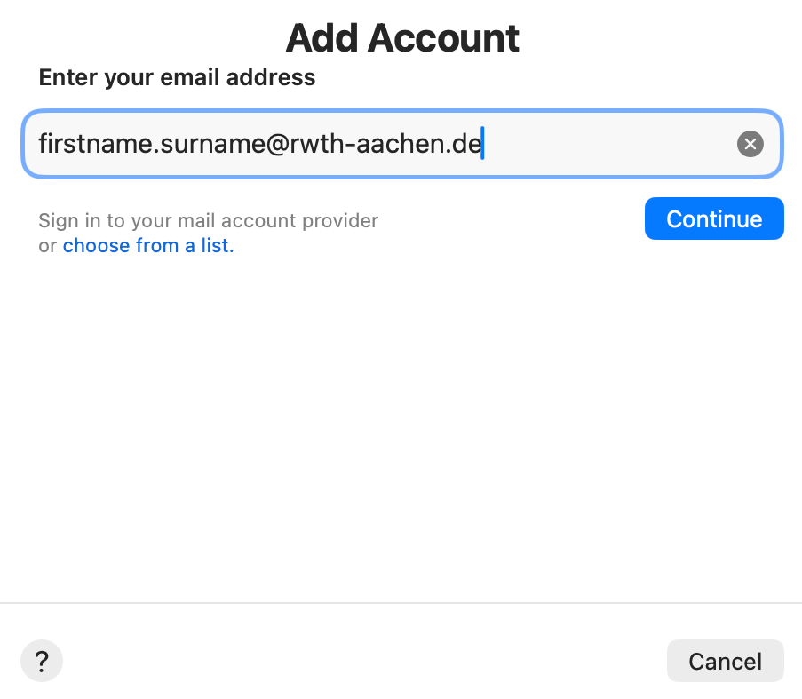 Add account