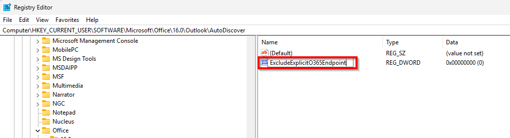 Registry Editor