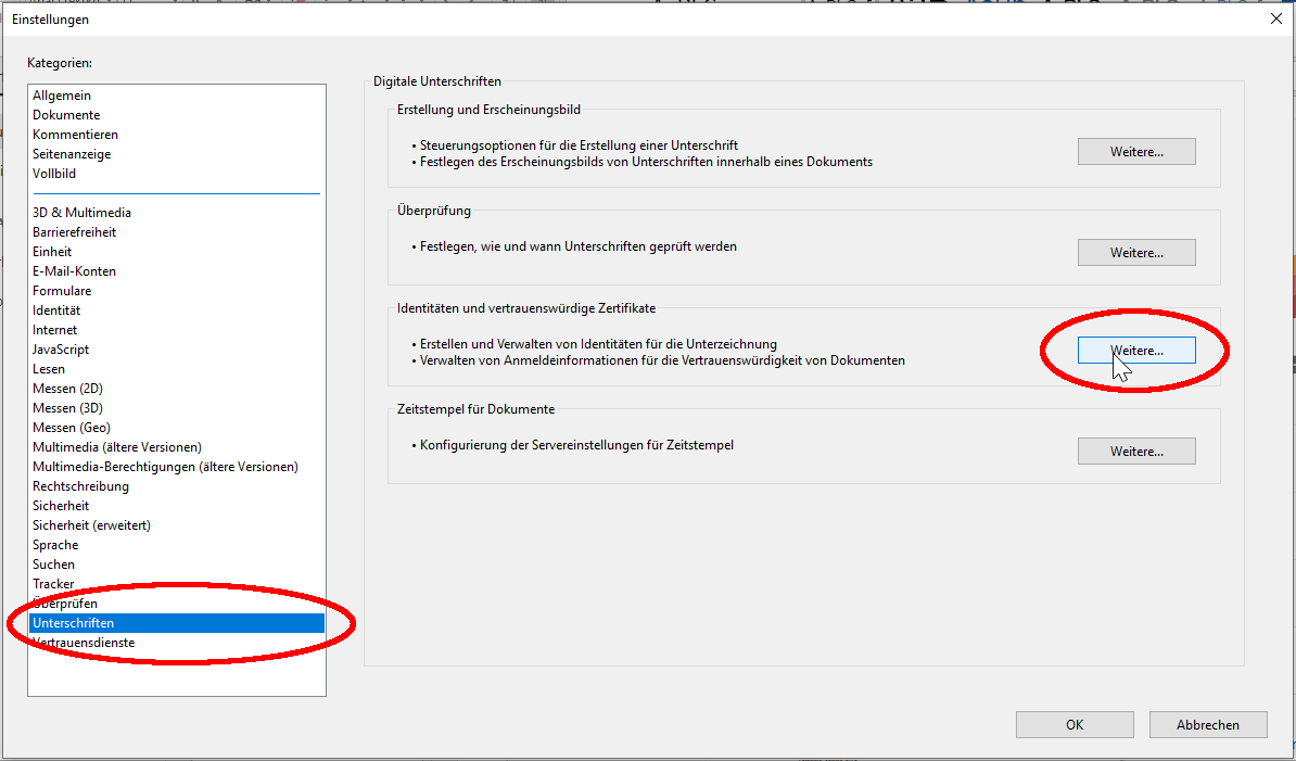Identitäten verwalten Identitäten verwalten