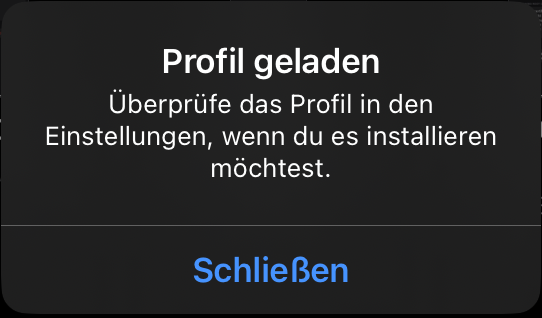 Profil geladen Profil geladen