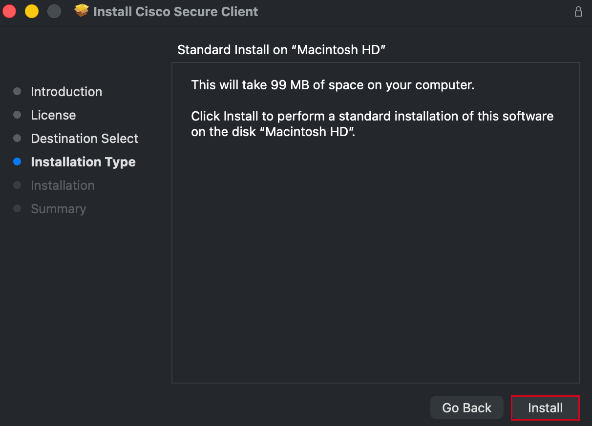 Install Cisco Secure Client