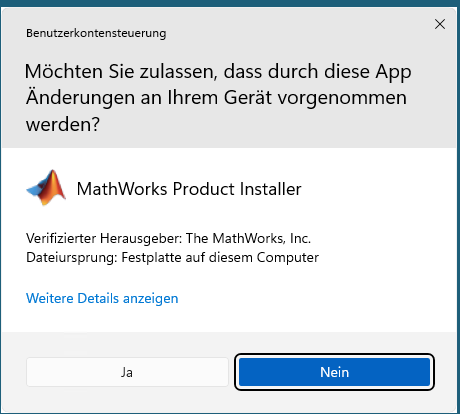 Allow the installation Allow the installation