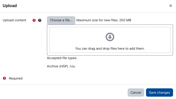 Upload window of content bank Upload window of content bank