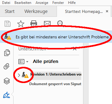 Anzeige eines abgelaufenen Zertifikats Anzeige eines abgelaufenen Zertifikats