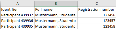 Grading table in Excel Screenshot Grading table in Excel