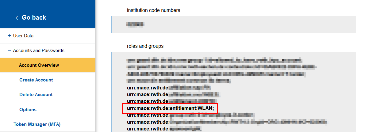 Screenshot of the single sign-on overview. The value can be found under “Roles and groups”.