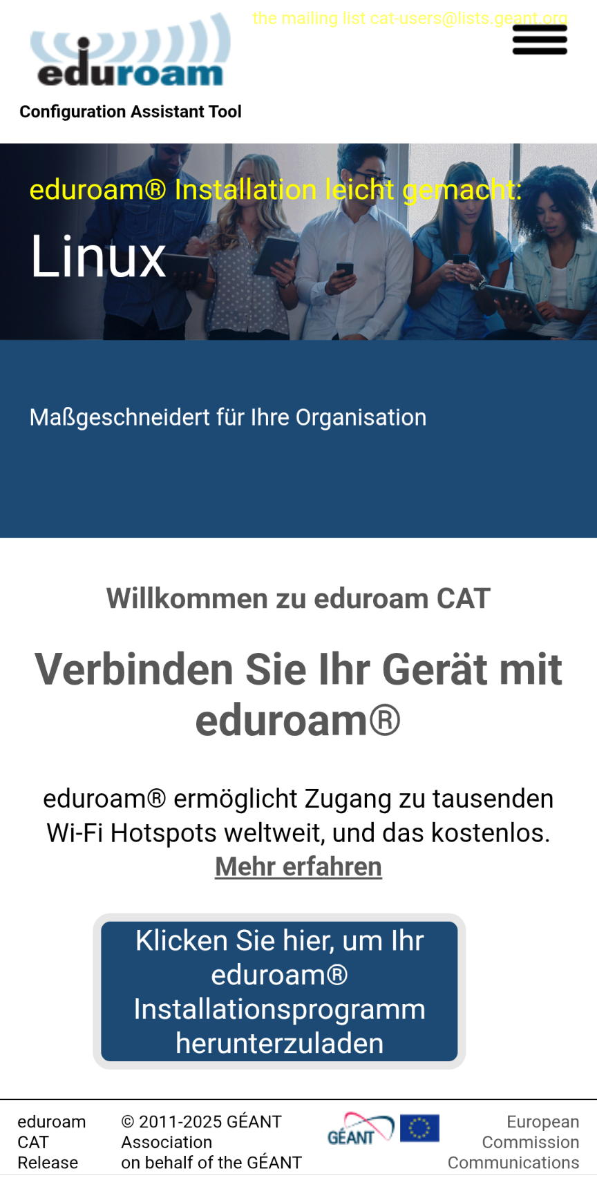eduroam Configuration Assistant Tool