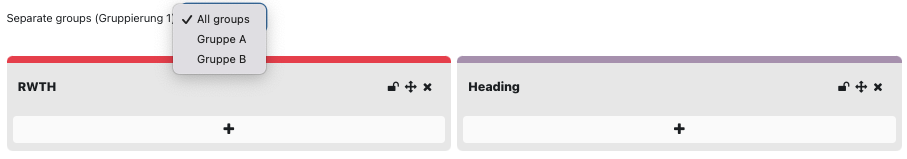 Only visible to particular group Screenshot: Make board visible to particular group