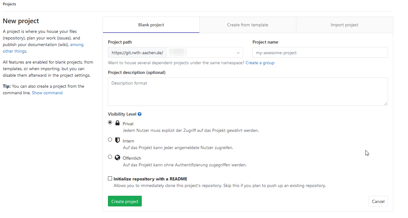 GitLab First Steps (Software Engineering Services (GitLab)) - IT Center ...