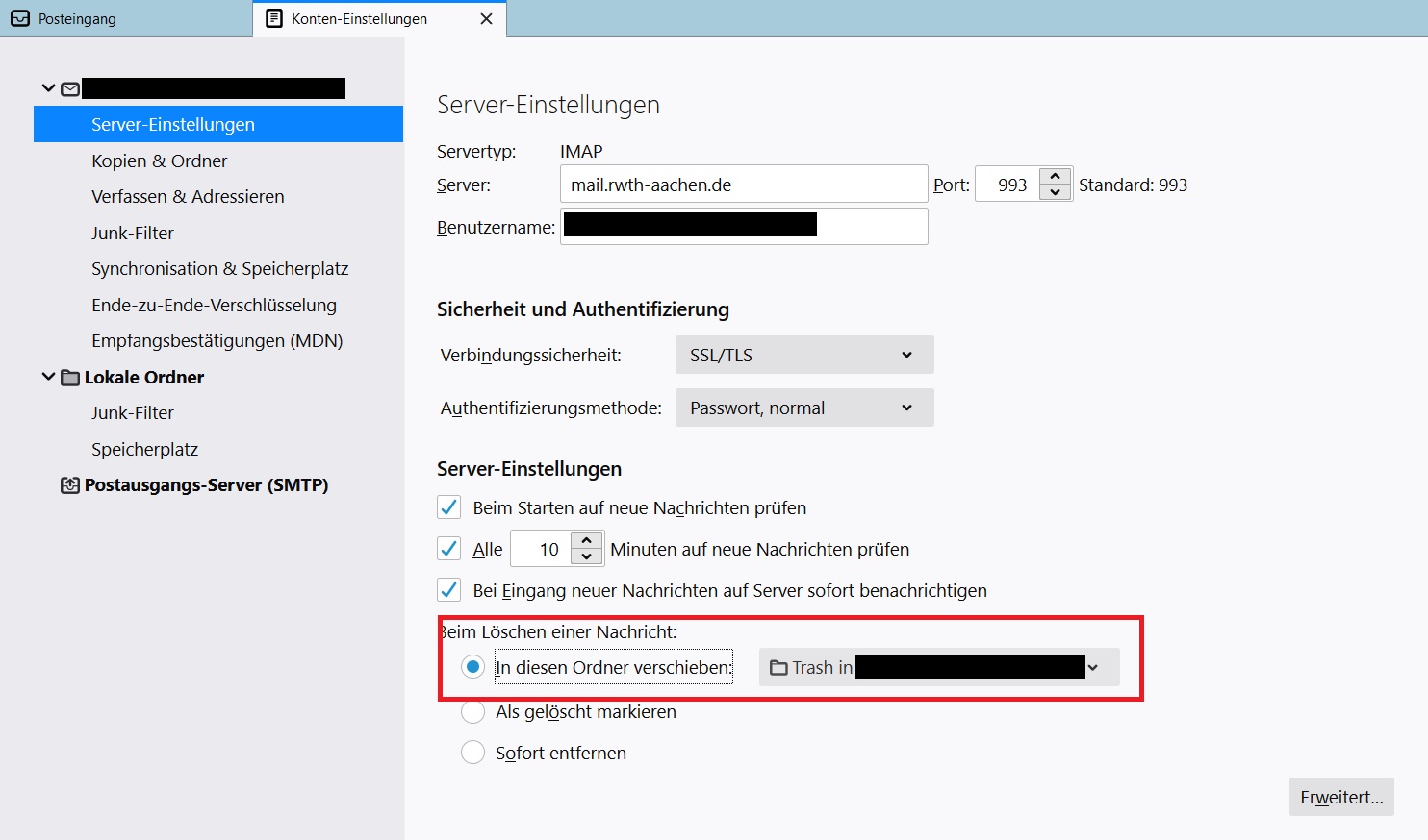 Wiederherstellung gelöschter Mails in Outlook 10