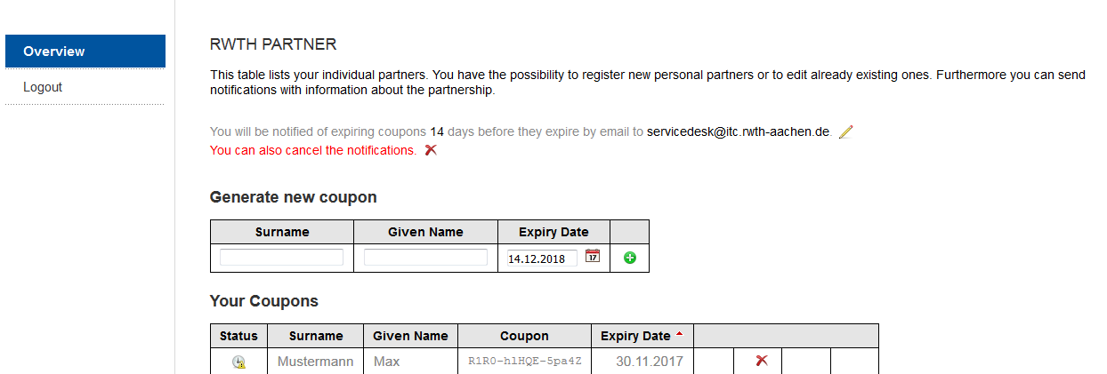 The picture shows the sponsorship expiration data