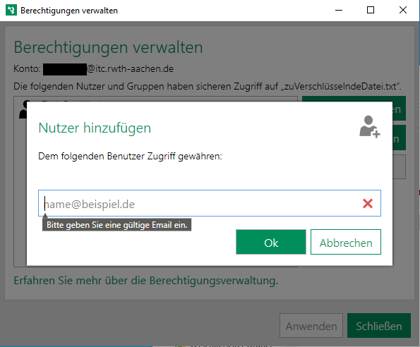 Boxcryptor teilen 4
